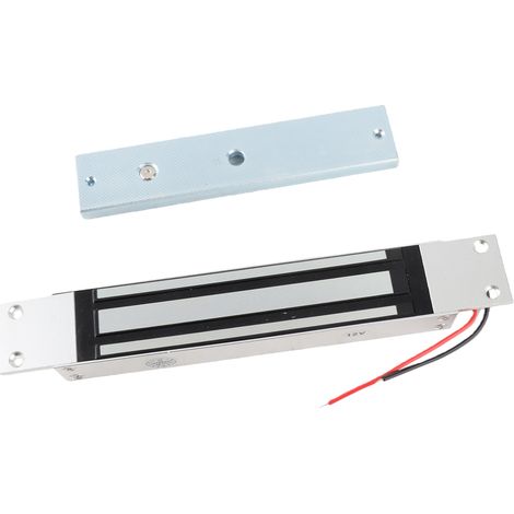 Verrou électromagnétique DC 12 V, force de maintien 280 kg/600 lbs, mode NC sécurisé (1/5)