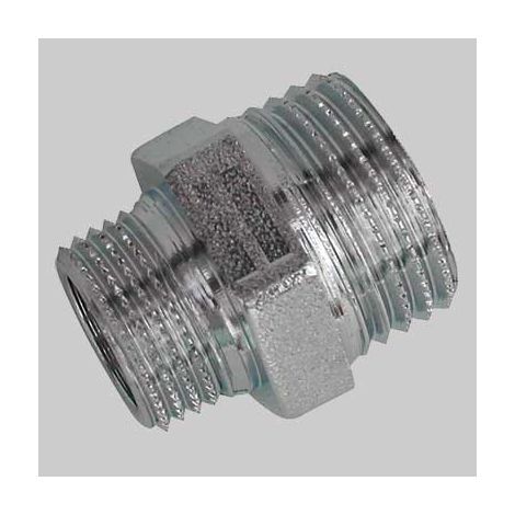 NIPLES RIDOTTO OTTONE CROMATO  M 1 x 3/4 M     MADE IN ITALY