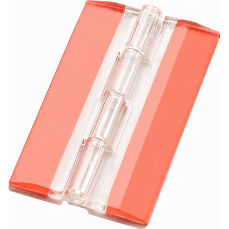 Charnière adhésive transparente en acrylique 65 x 40 mm modèle extra-large, sans perçage, pour vitrine et bricolage (1/5)