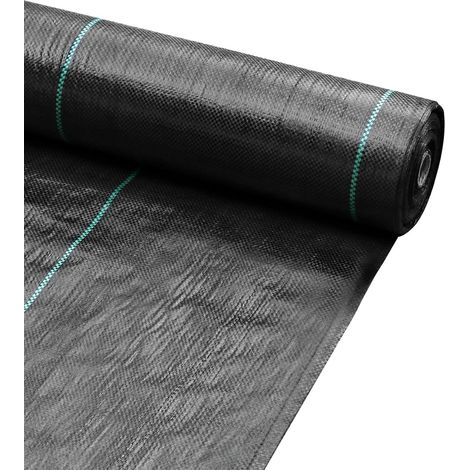 50m x 2m Toile de Paillage Anti Mauvaises 100g/m² - Film Géotextile, Indéchirable, Perméable à l'eau et Stable aux UV - pour Jardin Paysage Allée (1/5)