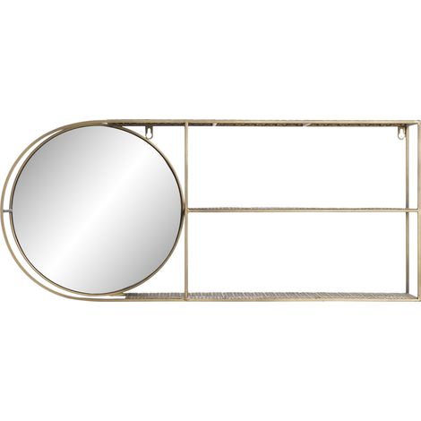 Metall Mirror Mirror 80x13x35 Spiegel Metall Golden Material Multi-Couleur-Familienspiegel Details (1/5)