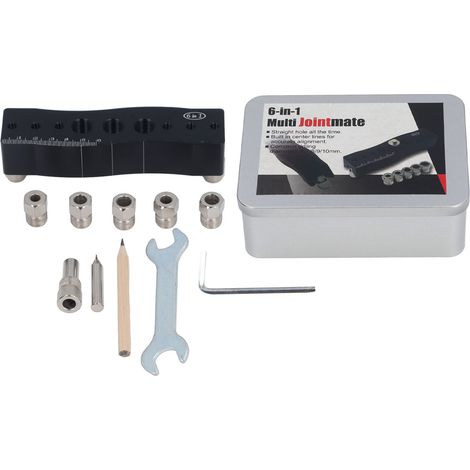 Guide de perçage pour chevilles bois 6 en 1 multifonction outil de centrage pour tenons (1/5)