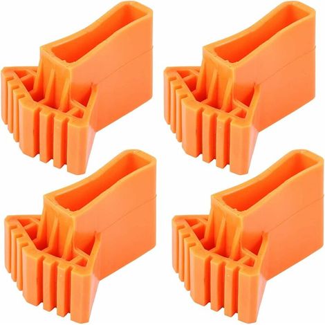 Lot de 4 patins antidérapants pour échelle, échelle, en caoutchouc, échelles, coussins, échelles, échelles de construction, échelles télescopiques, échelles à chevrons (1/5)