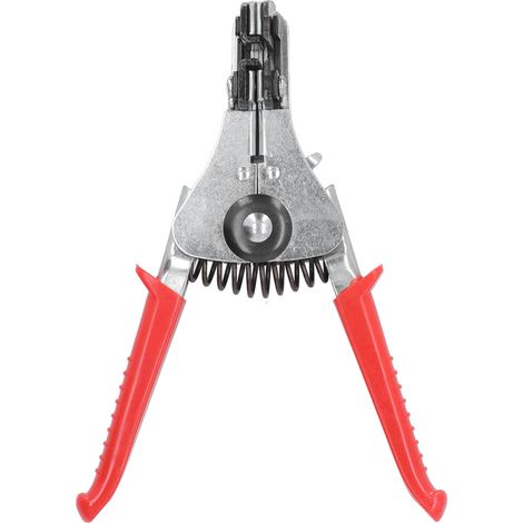 Pince à dénuder automatique multifonction pour câbles électriques avec poignée rouge (1/5)