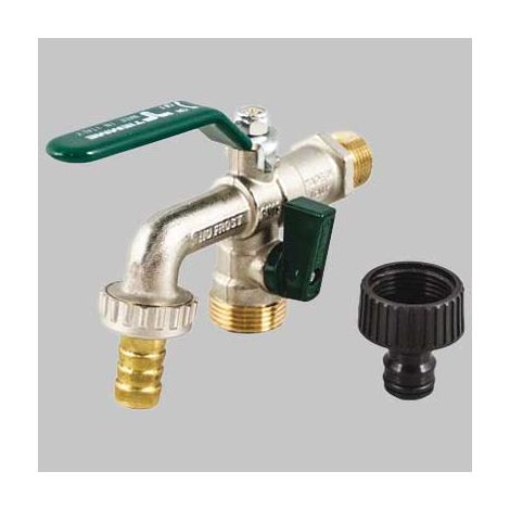 RUBINETTO PORTAGOMMA DUPLEX - 1/2 x 3/4 - 1 pezzi - TIEMME
