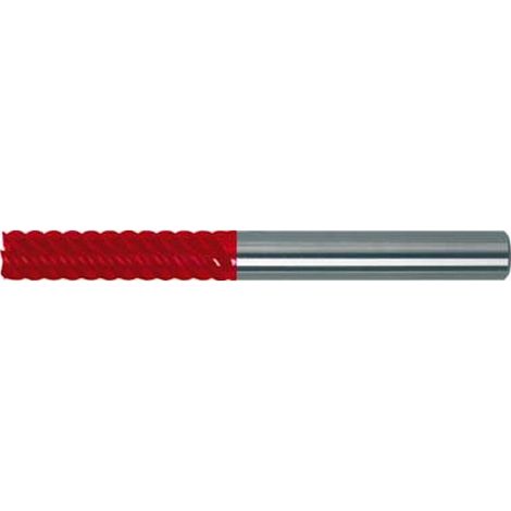 Fresa cilíndrico carburo monobloque para el mecanización dur, extra larga, de 6 - 8 dientes, de 55°, Ø d1 - h10 : 10,0 mm, Largo total l1 100 mm