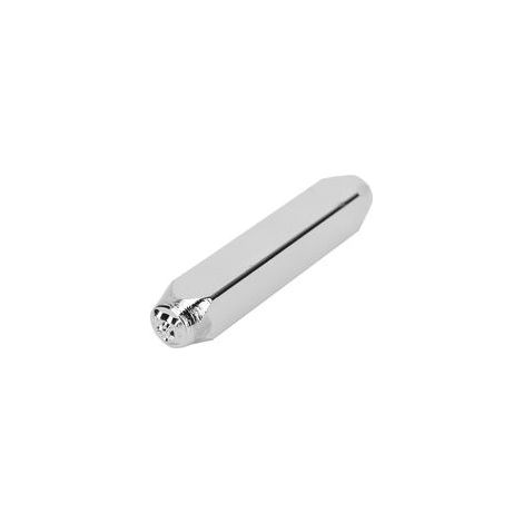 Outil de poinçonnage manuel en métal de 6 mm (1/4") pour la création de bijoux et d'objets artisanaux (motif tête de tigre). (1/5)