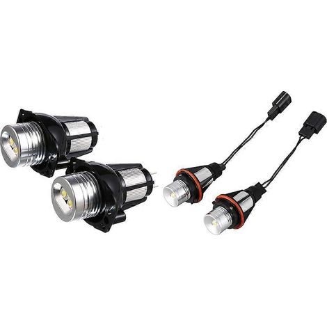 2 ampoules LED Angel Eye Halo 20W pour feux de position (BMW E90 E91) et 2 ampoules LED blanches xénon pour feux de brouillard (Angel Eye). (1/5)