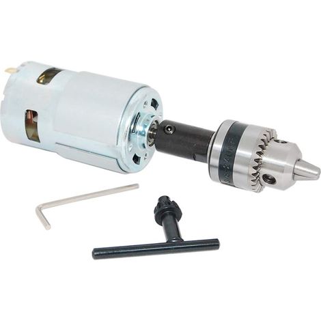 DC Motor 775 Mini scie à engrenages 12V/24V pour la coupe du bois avec mini mandrin de perceuse électrique pour pièces de bricolage (1/5)