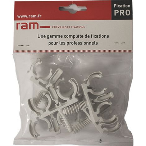 5 CLIPEO double blanc pour tube multicouche nu Ø20 - RAM (1/3)