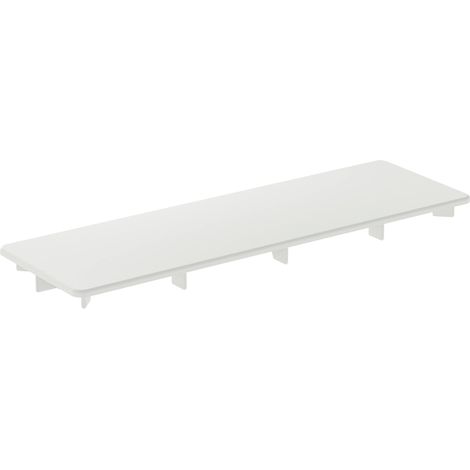 Ideal Standard - Ultra Flat New, Copripiletta in finitura per piatto doccia, Tappo scarico doccia originale, Bianco seta