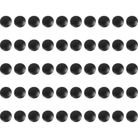 Lot de 500 cache vis en plastique noir pour dissimuler les (1/5)