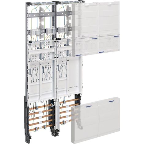 Verteilerkasten hager zk3en28 3 Phasen 2 Felder (1/3)