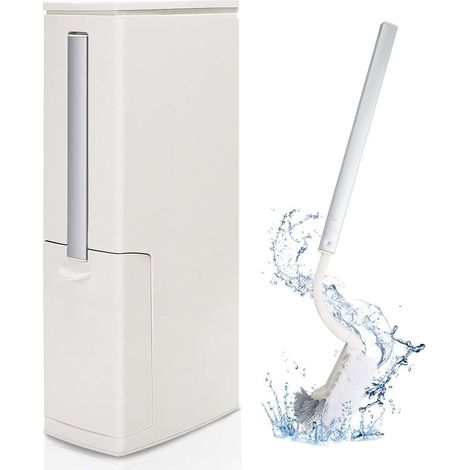 Set of trash can of brush of toilet 3 in 1, trash can of bathroom multifunctional with brush of toilet- (1/5)