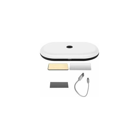 Plafonnier de voiture, lampe de lecture LED carrée tactile pour intérieur de voiture, rechargeable par USB, 3 couleurs (1/5)