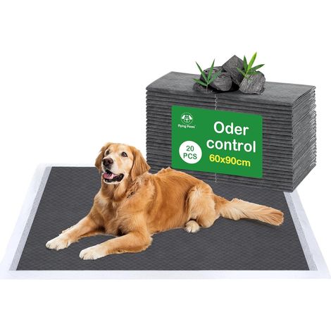 Pack of 20 XL Dog Training Mats, High Absorbency, Anti-Odour, Floor Protection, for Home, Cage and Travel (XL 60 x 90 cm) (1/5)