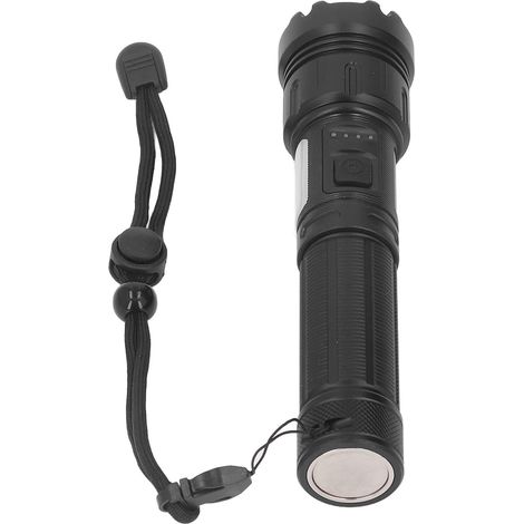 Lampe torche LED ultra lumineuse, lampe de poche à zoom manuel pour camping extérieur, sans batterie (commande : 1022A) (1/5)