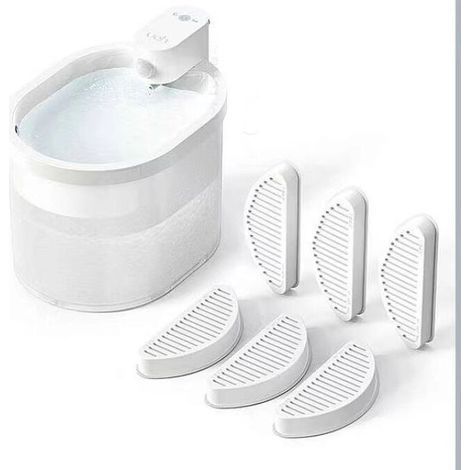 Lot de 6 filtres de rechange pour fontaine automatique pour animaux de compagnie pour distributeurs d'eau pour animaux de compagnie uahpet (1/4)