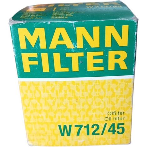 Filtro olio motore marca man filter codice filtro w712/45