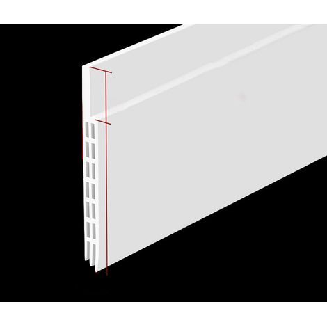 CSPARKV Bas de porte anti-courant d'air & étanchéité porte - NOUVEAU bas de porte isolant (rapide à installer), idéal pour l'isolation contre le froid, le bruit & l'humidité (1 x blanc) (1/5)