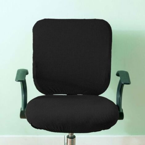 LaBlanc - Stretch Office Covers Housse de siège Housse de Protection de Coussin de siège de Bureau pour Ordinateur, Noire Femeo (1/5)