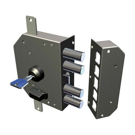 SERRATURA LEGNO APPLICARE 3250 K55/34 CR  C.EUROPEO M4 TRIPL+SCR E.MM 60 SX