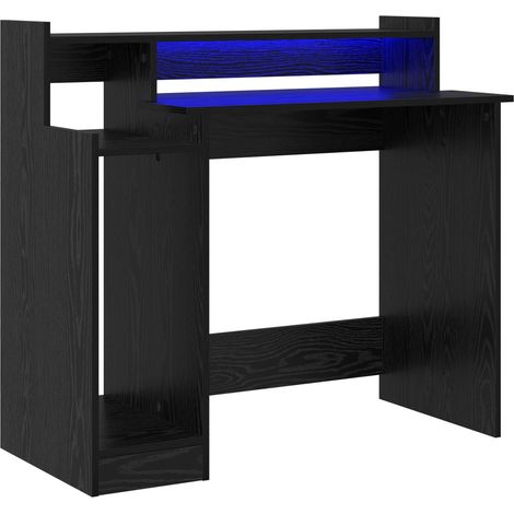 Maison Exclusive - Schreibtisch Schwarz Eichen-Optik 97 x 45 x 90