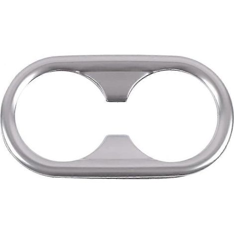 Für K5 2020 2021 Auto Hinten Wasser Tasse Halter Rahmen Abdeckung Trim Zubehör Edelstahl, Silber (1/5)