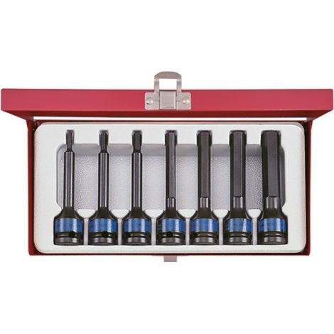 KING TONY - Coffret de douilles 1/2" choc longue Allen (1/3)