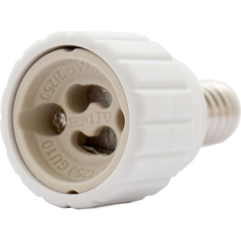 Lot de 4 douilles E14 sur douille GU10 - Adaptateur pour ampoule LED et sources d'énergie (1/3)