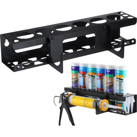 Économiseur de calfeutrage, pistolets à calfeutrer à la main, capuchons de tube de calfeutrage, support mural pour tubes de graisse, organisateur de mastic pour tubes, support de tube de calfeutrage (1/5)