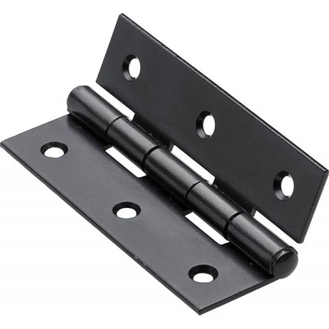 Bisagra de acero para muebles, HETTICH, 70 x 40 mm, negra HETTICH
