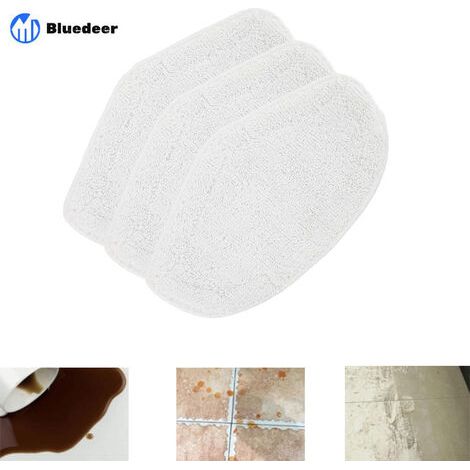 3 Lingettes de Rechange pour Polti Vaporetto, Brosse Vaporforce SV440 - Vadrouilles Lavables - Bluedeer (1/4)