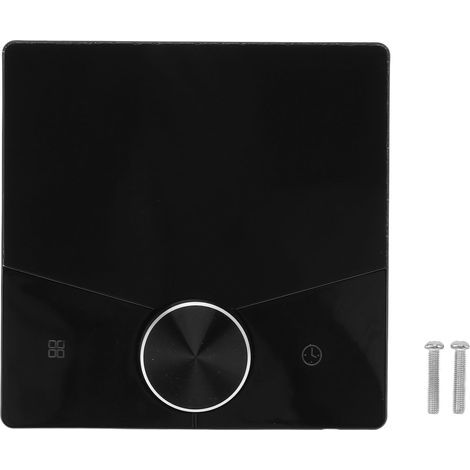 Intelligenter Thermostat, Farbdisplay, Touchscreen, digitale Fußbodenheizung, für Zuhause, Dampfbad, schwarz (1/5)