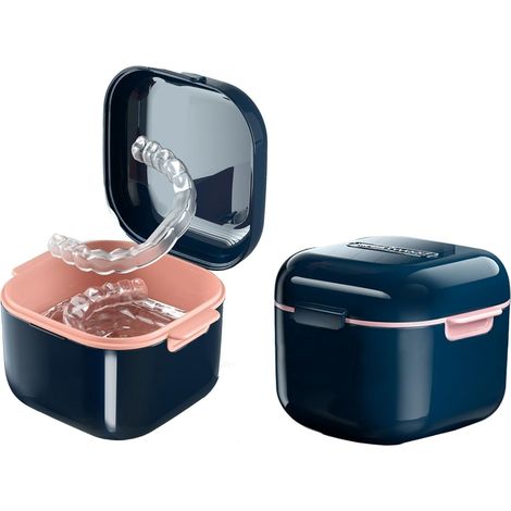 Boîte À Prothèses Dentaires - Contenant Portable Pour Bains Et Stockage - 9,7 x 8,8 x 7 cm - PP Hygiénique - 1 Pièce (1/5)