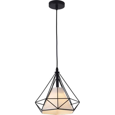 Suspension Nola métal noir Ø25cm 1xE27 Light Prestige (1/3)