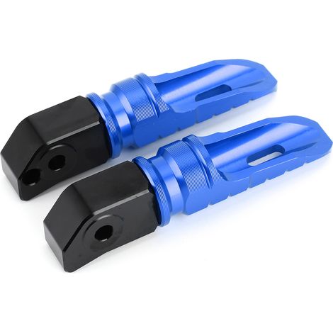 Repose-pieds arrière de moto avec base élargie, compatible avec Honda CB125R / CB250R / CB300R / CBR250RR (bleu) (1/5)