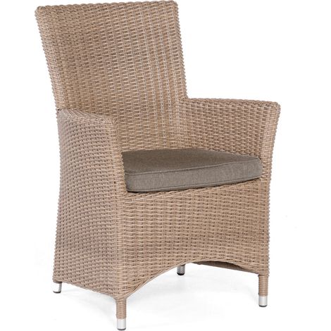 Sonnenpartner Ikarus Gartensessel Gartenstuhl Aluminium/Polyrattan rustic-stream