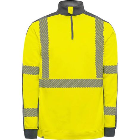 Sweat haute visibilité DARWIN jaune/gris (1/2)