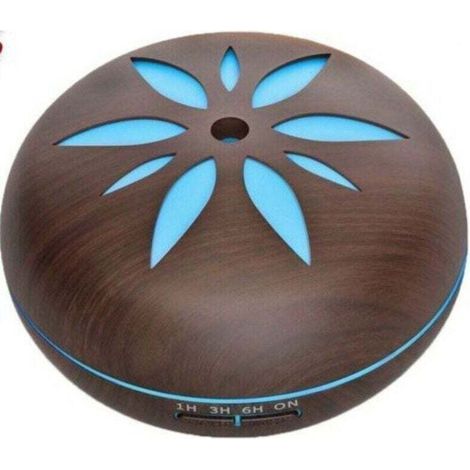 Humidificateur ultrasonique d'atomiseur de diffuseur d'aromathérapie 550ML foncé, XU, Bande lumineuse d'huile d'humidificateur d'intérieur 7 couleurs LED foncé KZQ - KZQ (1/4)