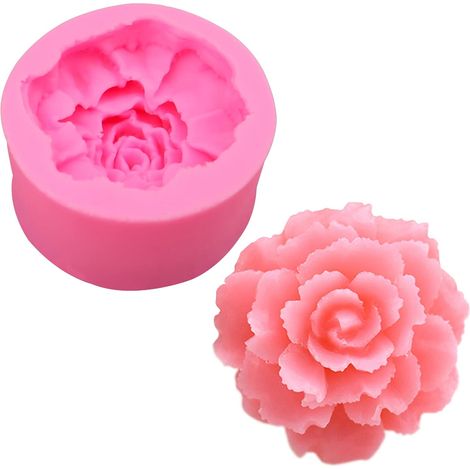 Moule En Silicone Forme De Fleur - Pour Chocolat Et Gelée - Antiadhésif - Réutilisable - 1 Pièce (1/5)
