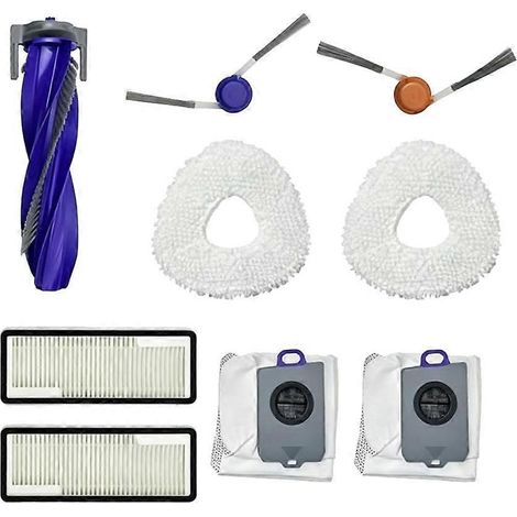 Accessoires de rechange pour aspirateur Narwal Freo Z10 Ultra J5X : brosse principale latérale, filtre HEPA, lingette de nettoyage et sac à poussière (1/5)