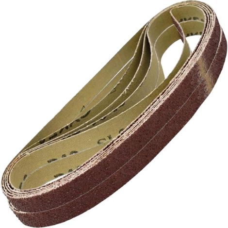 Dapetz ® 10Pcs Sanding Belts 13 x 457mm – Aluminum Oxide 40 Grit Abrasive Belts for Black+Decker Power Sanders, Grinding, Sharpening, Sanding Wood, Paint, Varnish, and Plastics (1/5)