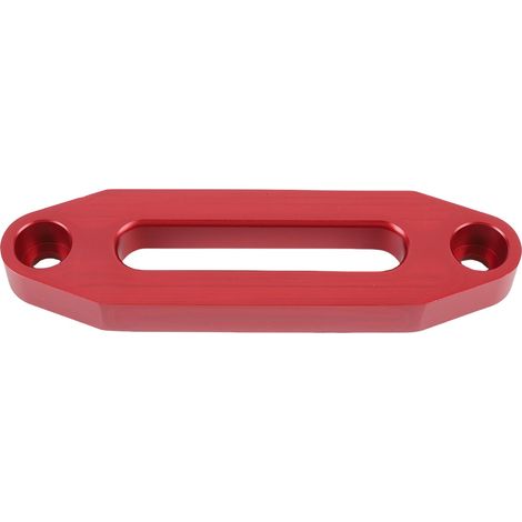 Hawse Style Treuil Fairlead 4,88 pouces Pas de trou standard Alliage d'aluminium haute résistance 3000-4000 Lb pour câbles d'ancrage automobile Rouge.