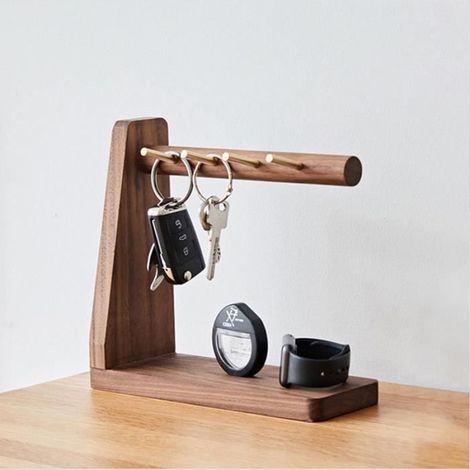 Boîte de rangement - Artisanale - Marron - Bois - Pour intérieur (1/4)