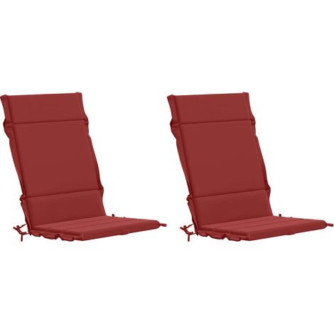 Coussins de Chaise à Dossier Haut en 2 Pièces GEMERT 2 pcs vidaXL