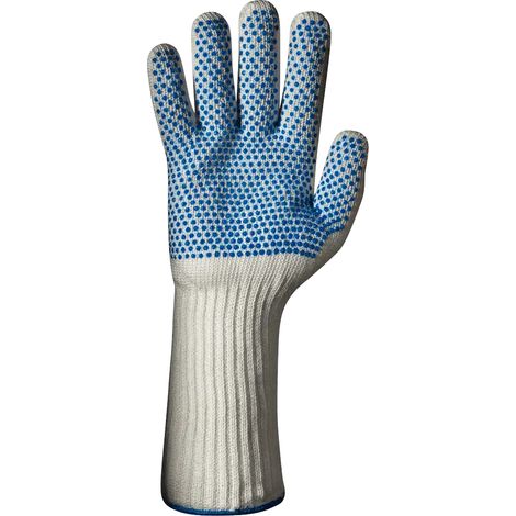 SIR SAFETY SYSTEM LONG OWEN Gants de protection antichaleur antidérapants blanc Taille M-8 Lot de 12 paires