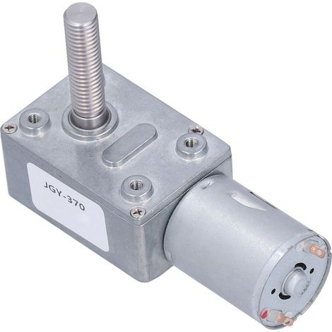 Réducteur à Vis sans Fin, Moteur à Engrenage à Vis sans Fin Réglable CW CCW Réducteur à Basse Vitesse Haute conductivité Thermique Arbre M8 8 X 33 Mm, Moteurs de Véhicules Hobby (1/5)