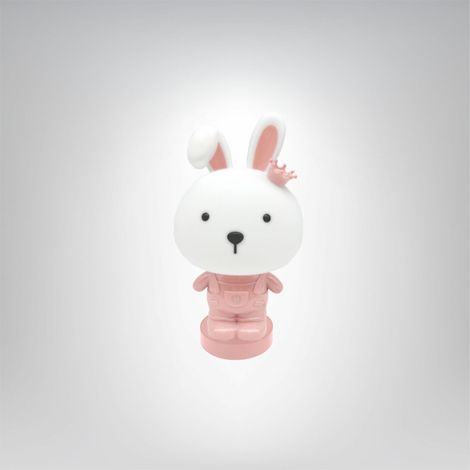 Lampe décorative LED lapin - Rose (1/3)