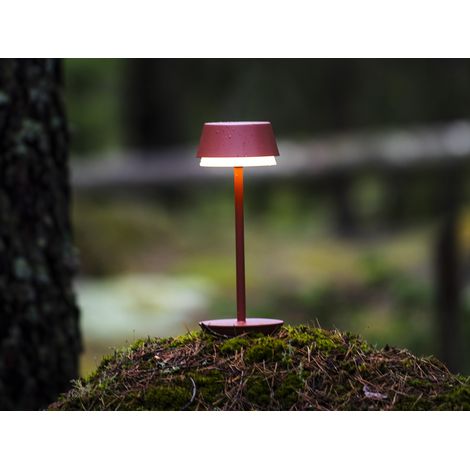 Akku Tischleuchte LYON für Outdoor dimmbar, kabellos in Terracotta, 30cm (1/5)
